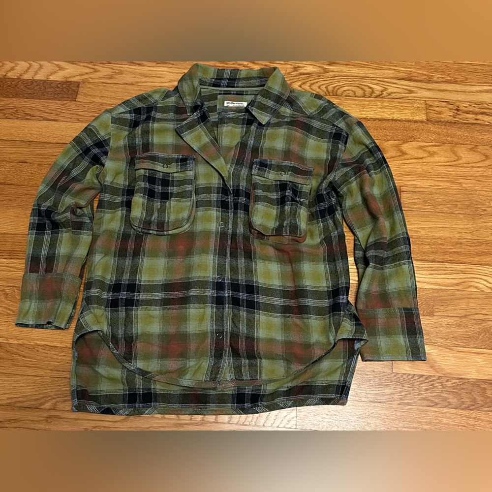 We The Free Izzy Multicolor Plaid Flannel Button Down Shirt - Picture 5 of 11